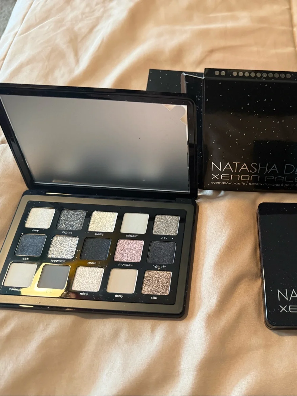Natasha Denona Xenon Eyeshadow Palette - Black & Silver Shimmers